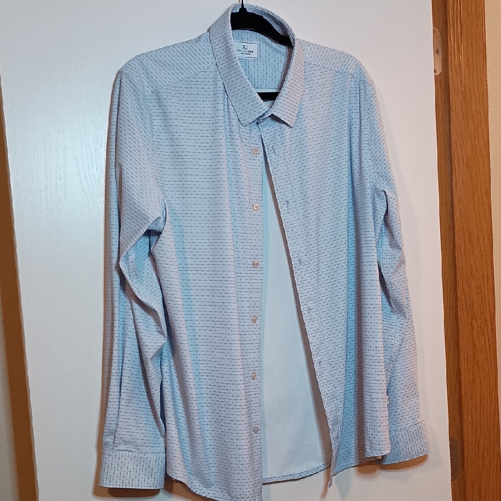 7 Diamonds Light Blue Textured Shirt